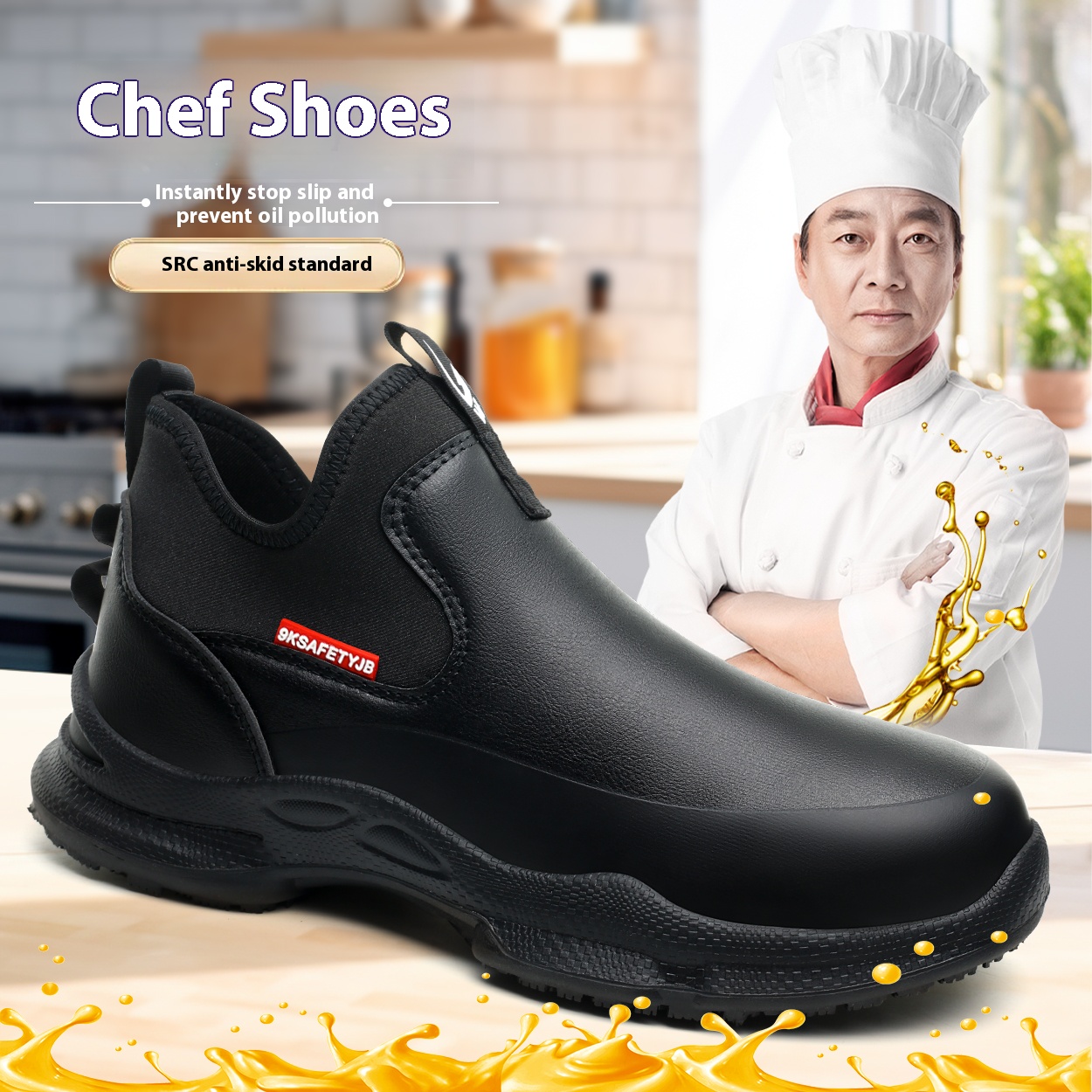 Home Cooking Oil - Shevalues Herren Eva Clogs Herren Kochschuhe