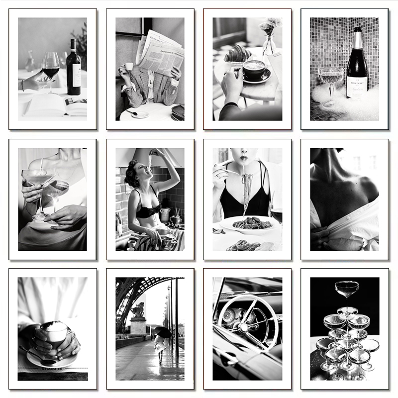 Home Cooking Oil - Moderne Luxus Mode Champagner Wein Sexy