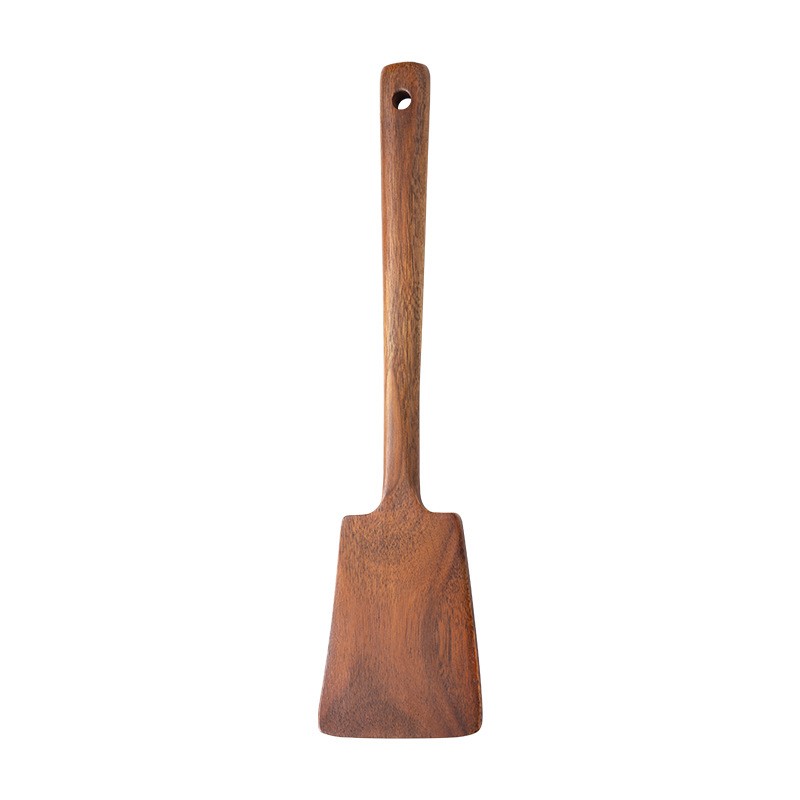 Home Cooking Utensils - 1 Stück Holzspatel für antihaftbeschichtete Pfannen;