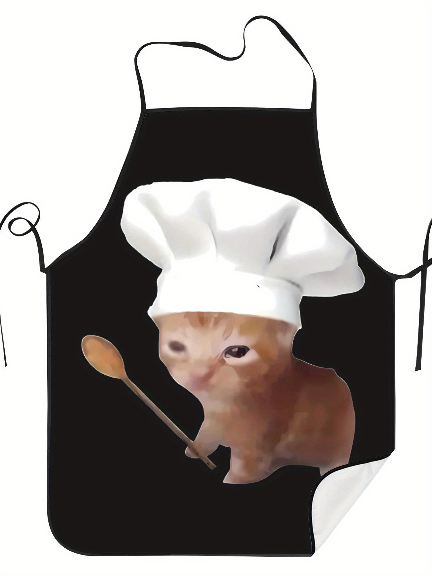 Home Cooking Chef - Lustige Chef-Schürze mit weinender Katze, Küchenschürze