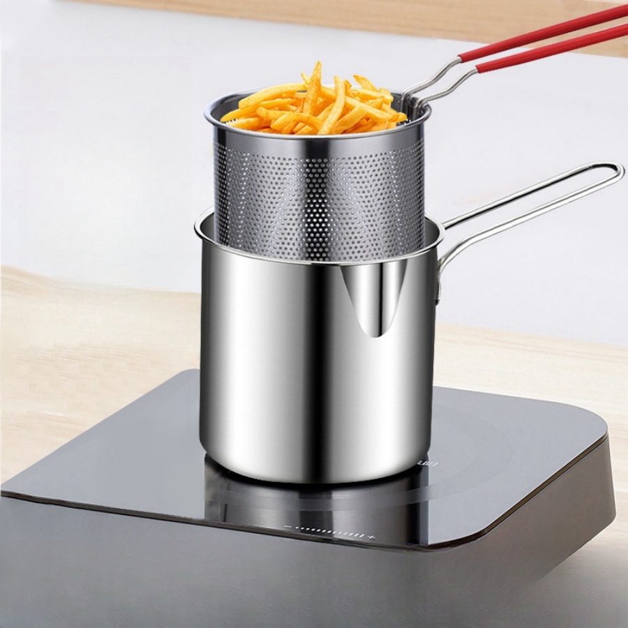 Home Cooking Utensils - Kompaktes Filterregal für Fritteusen aus Edelstahl,