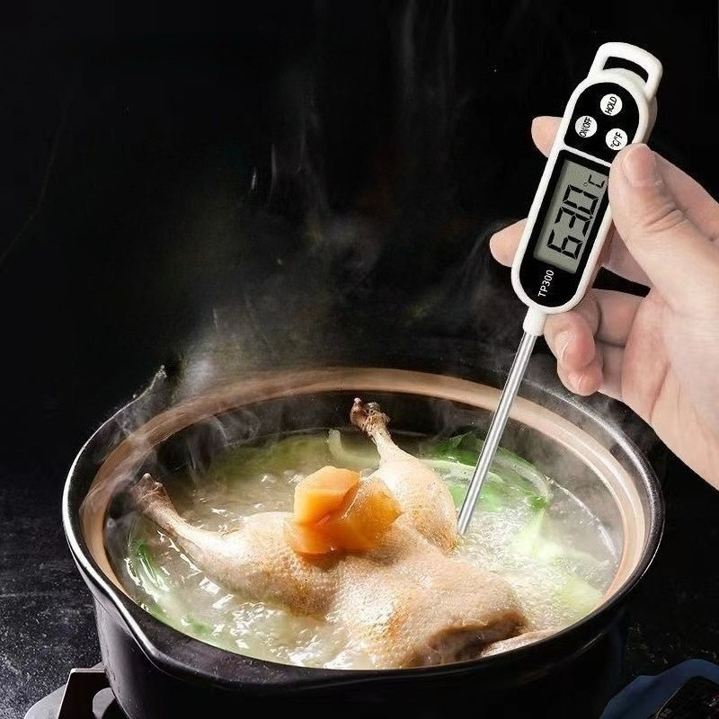 Home Cooking Oil - 1-teiliges Lebensmittelthermometer, Küchenzubehör, Schlafsaal-Essential, sofort ablesbares