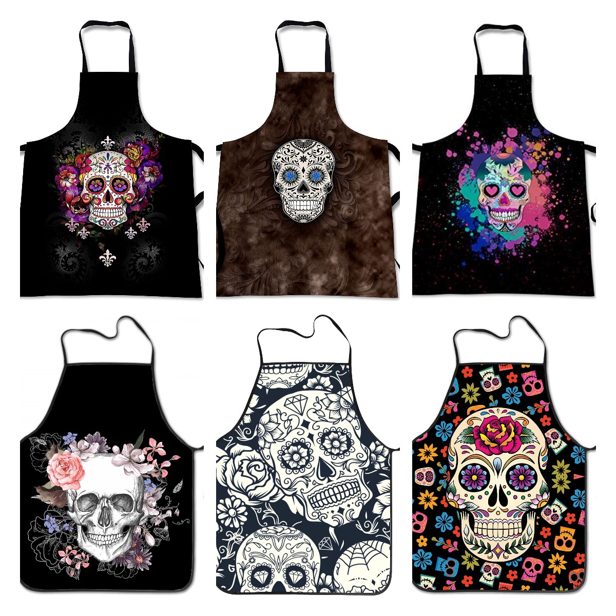 Home Cooking Chef - Sweet Mexico Halloween Zuckerschädel Kochschürze 3D-Druck