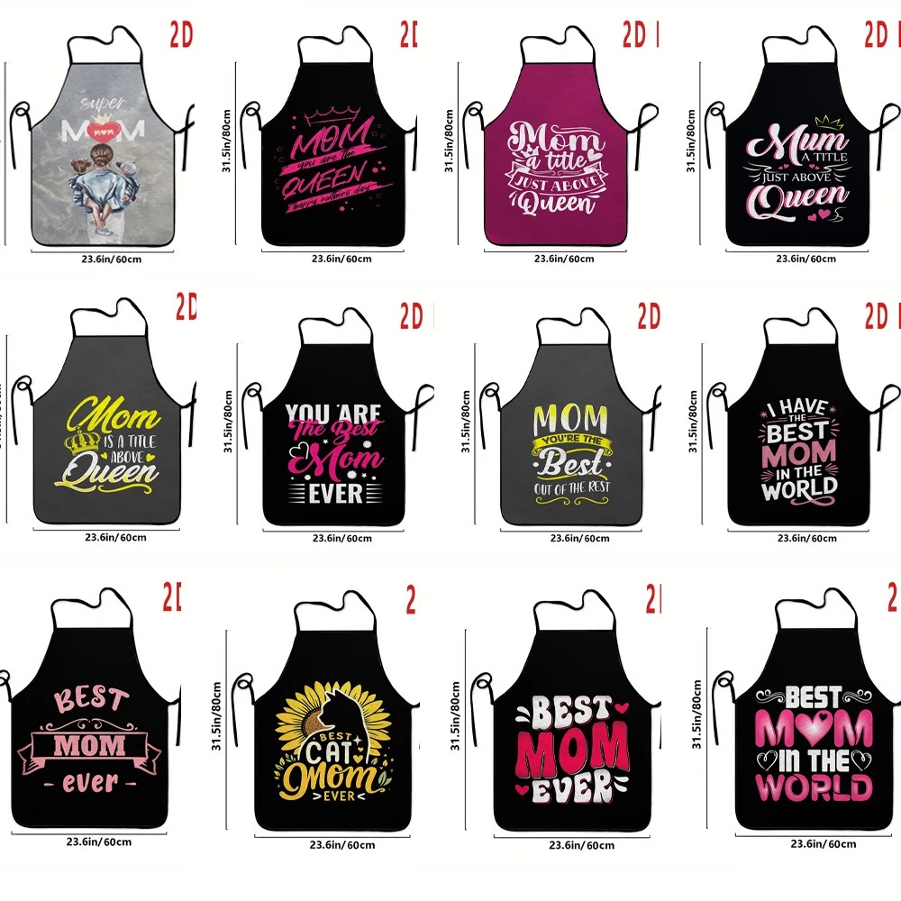 Mom'S Home Cooking - Muttertags-Geschenkschürze mit Aufdruck „Best Mom Ever“