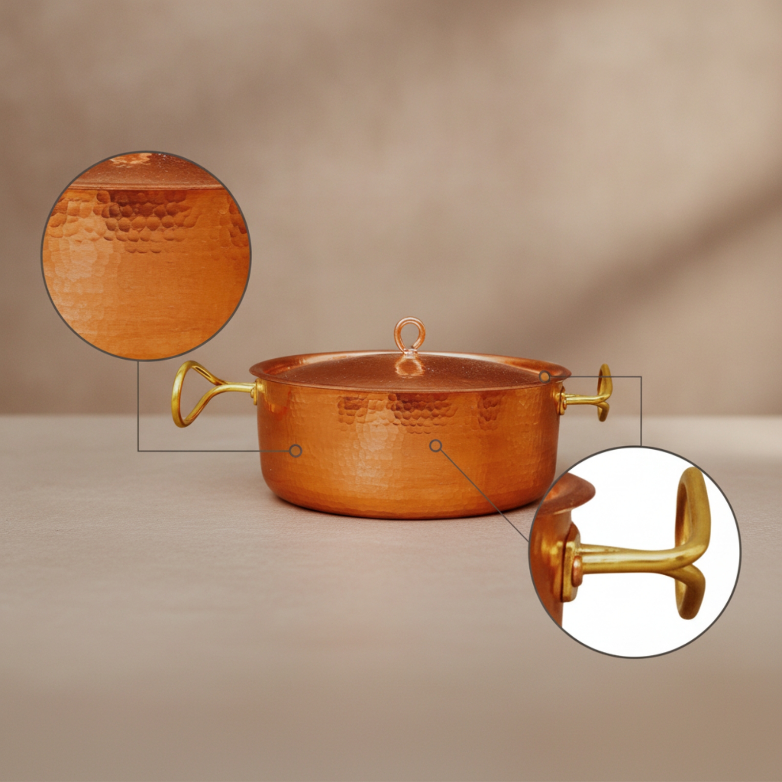 Kupfertopf mit Deckel Elegante – Home Cooking Services Bewertung und Preis