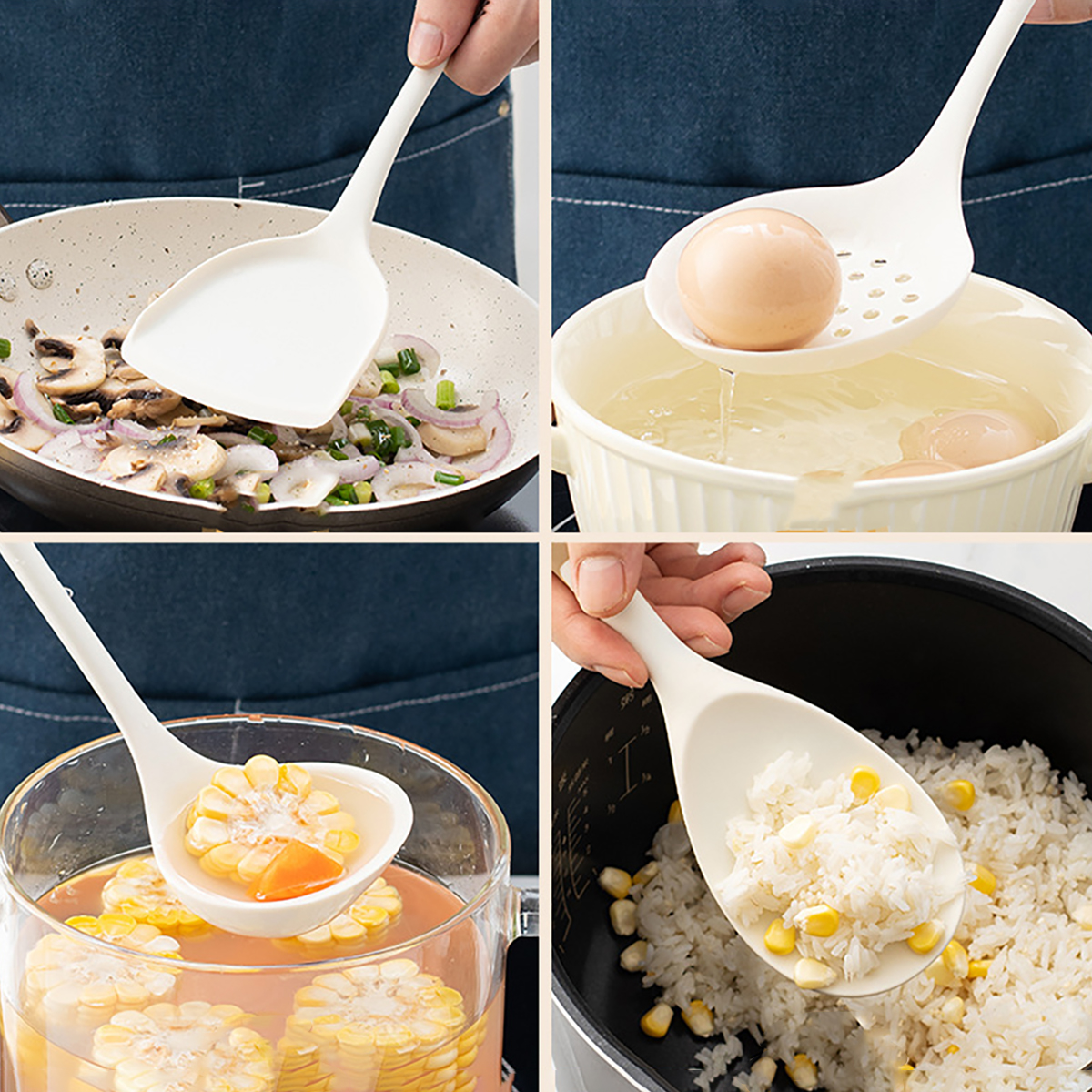 4 stücke Silikon Küchen geschi – Home Cooking Services Bewertung und Preis