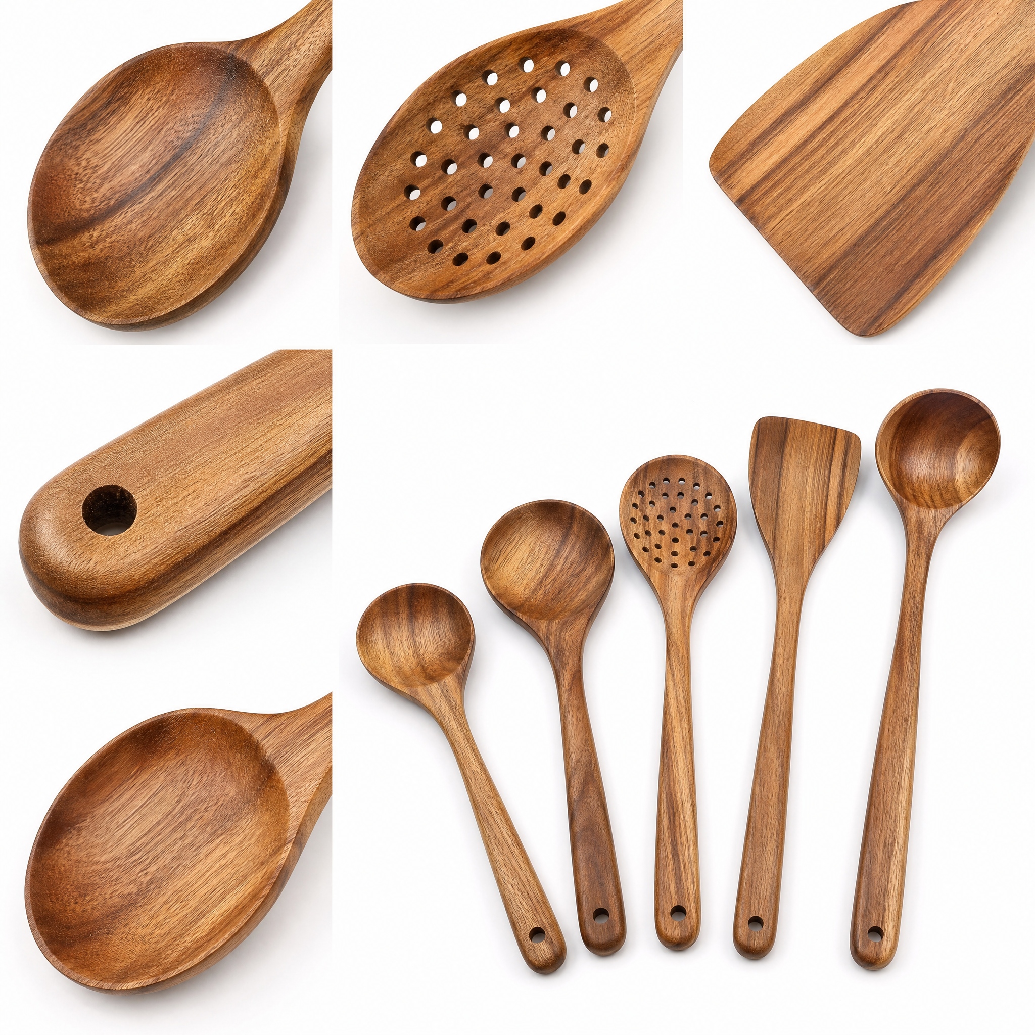 5-teiliges Holz-Küchenutensili – Home Cooking Utensils Bewertung und Preis