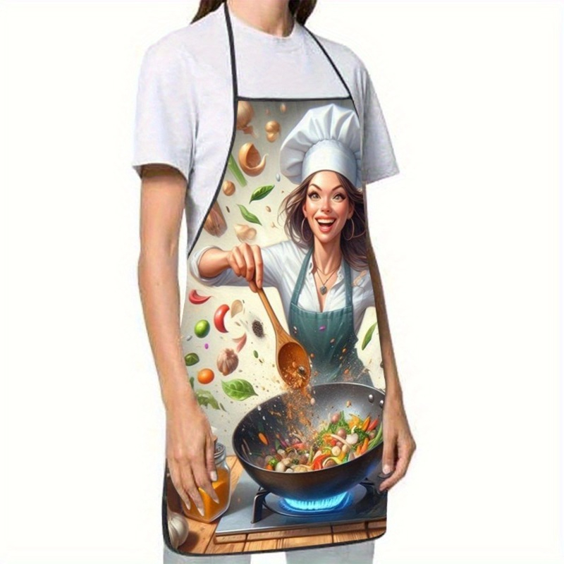 Schürze mit Gemüse-Kochmotiv,  – Home Cooking Chef Bewertung und Preis