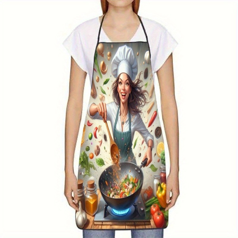 Schürze mit Gemüse-Kochmotiv,  – Home Cooking Chef Bewertung und Preis