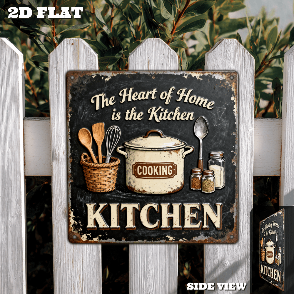 Vintage-Schild für Küchen- und – Home Cooking Utensils Bewertung und Preis