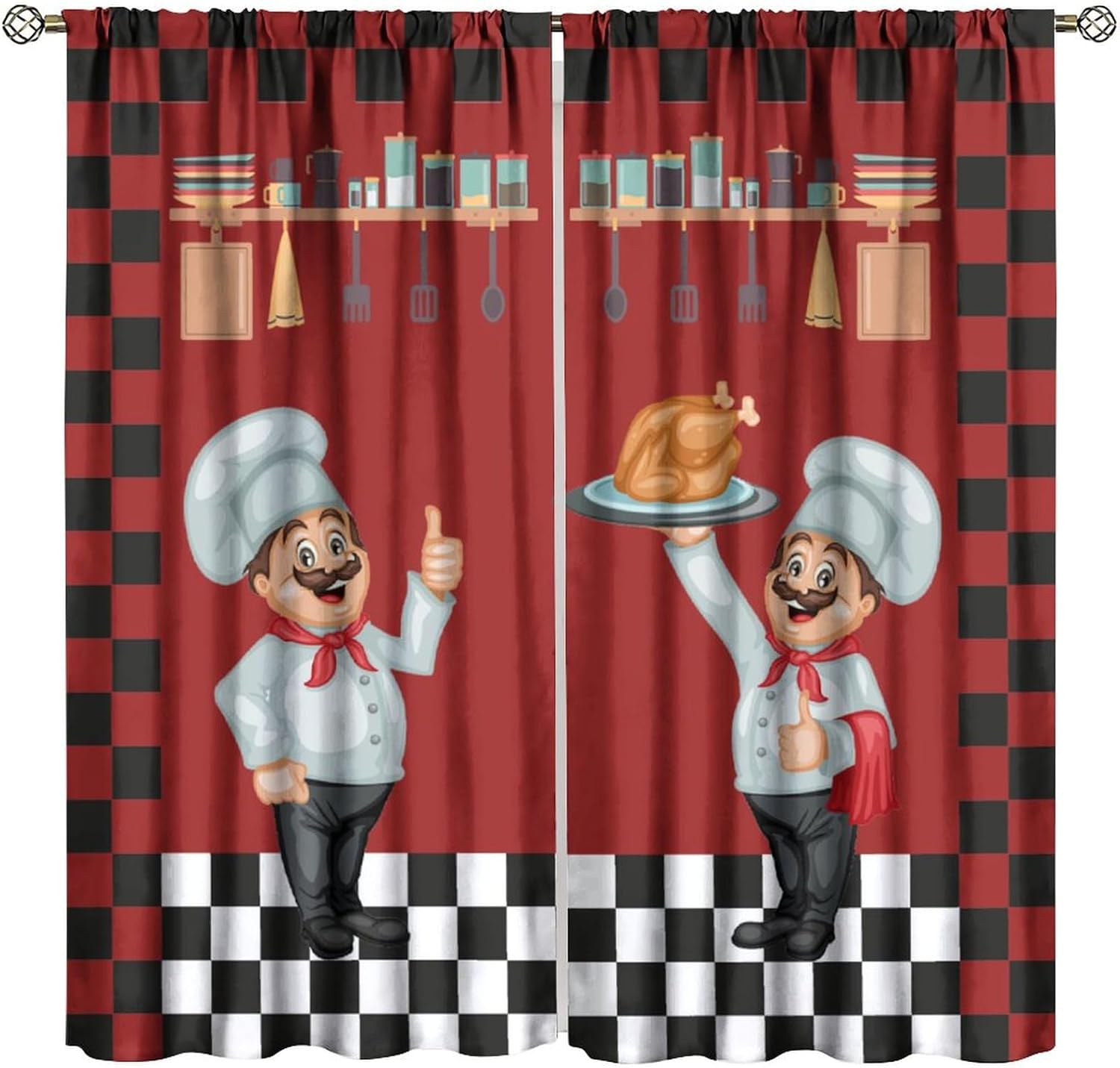 Koch-Küchenvorhänge, moderne,  – Home Cooking Youtube Bewertung und Preis