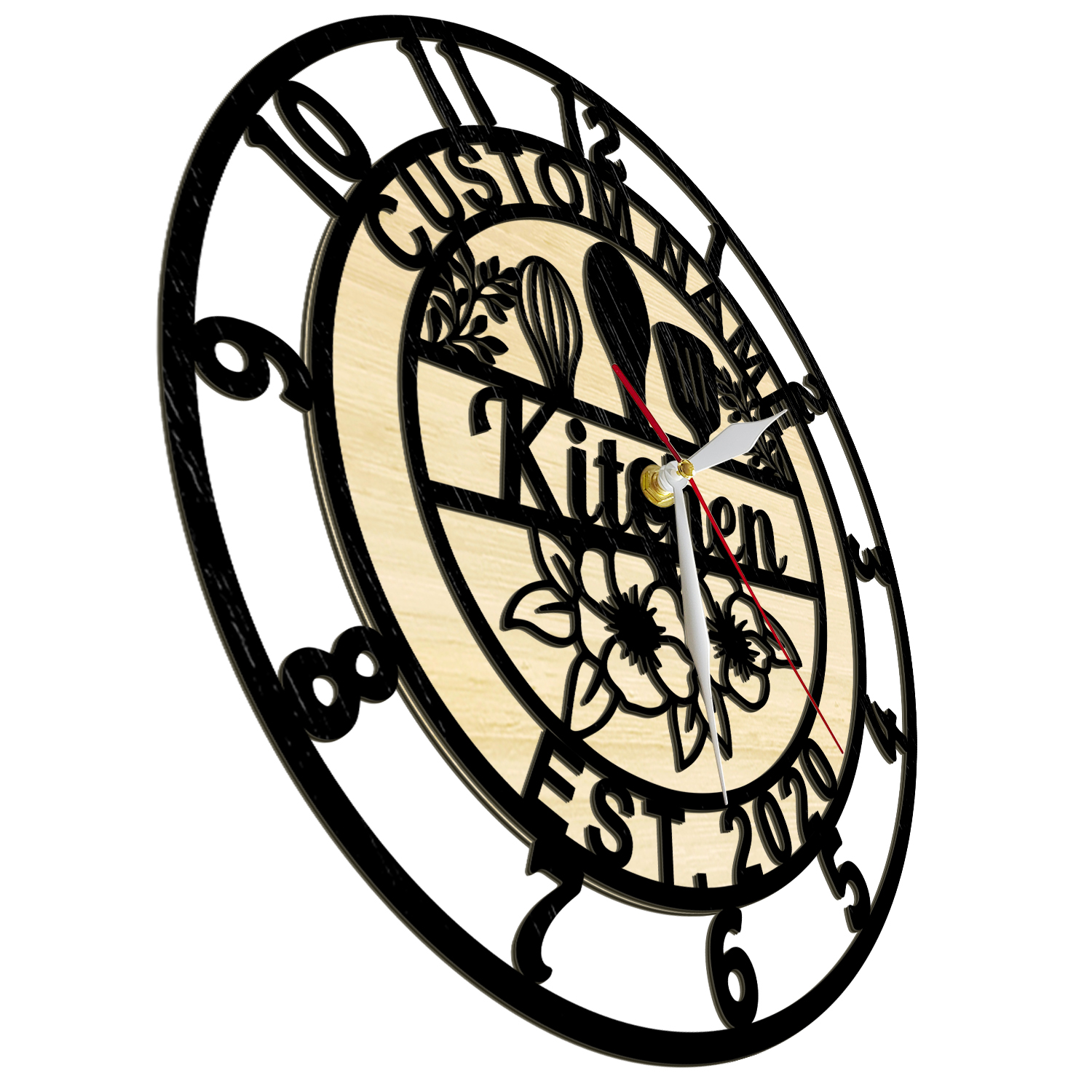 Personalisierte Holz-Wanduhr m – Mom'S Home Cooking Bewertung und Preis